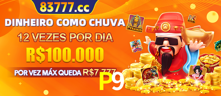 Banner do programa de recompensas Recomende para amigos do P9, detalhando os bônus por convidar amigos, com prêmios que chegam a R$288.888.